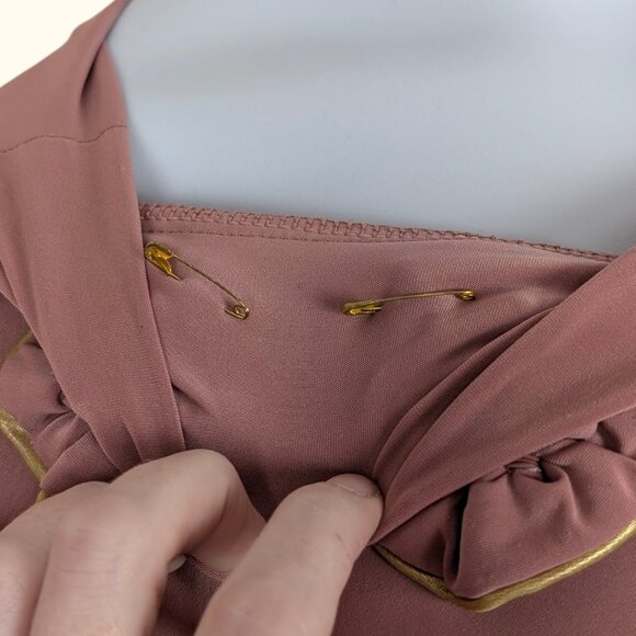 Serge Pink One-Shoulder Stretch Top / Mini Dress - Picture 6 of 7